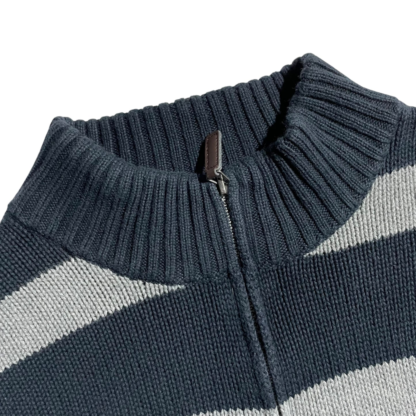 【USED】Chaps Half Zip Border Sweater