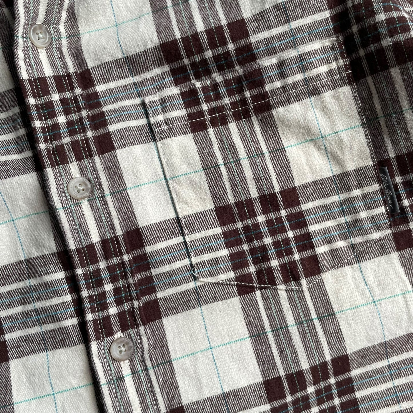 Eddie Bauer Check L/SL Cotton BD Shirt