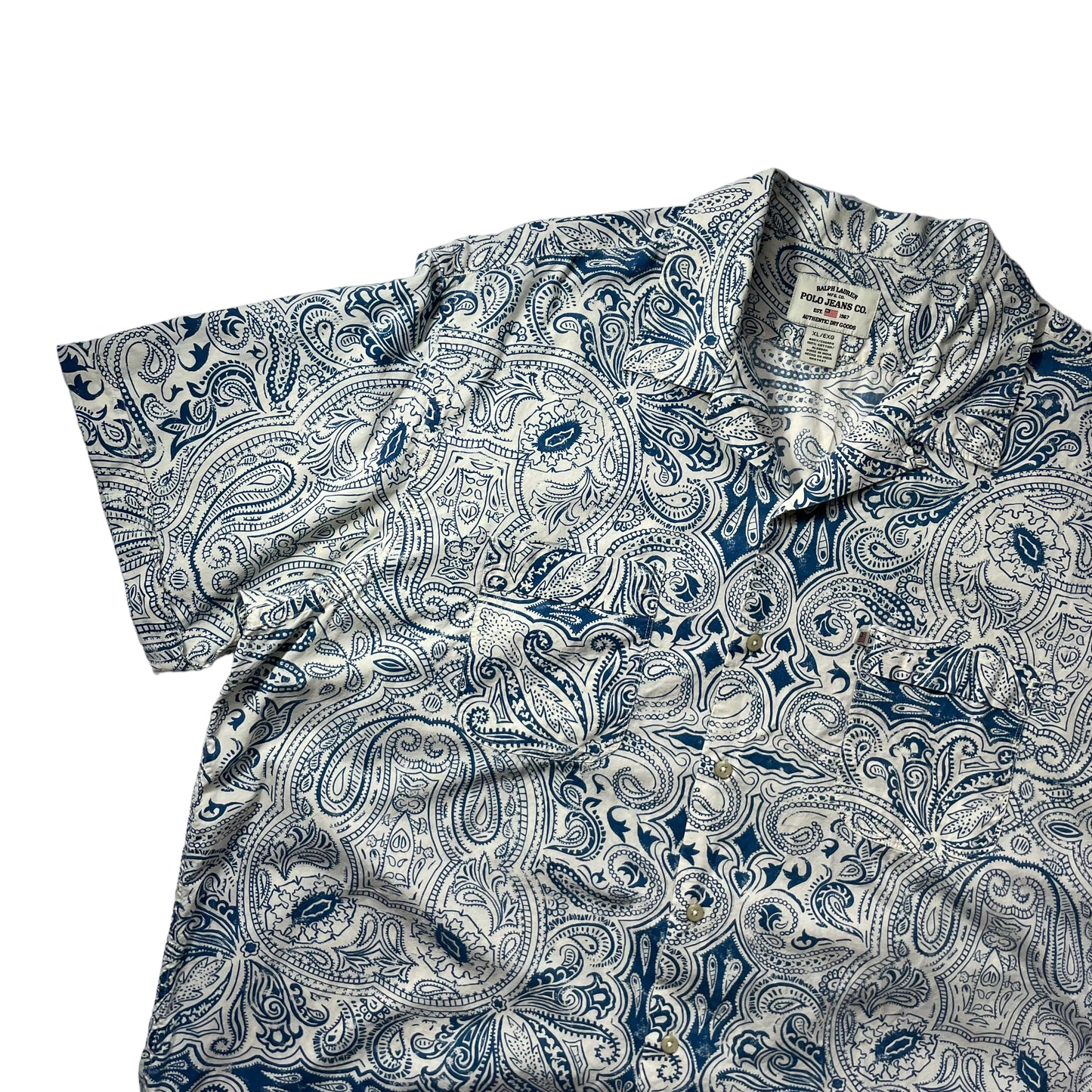 Polo Jeans Paisley Open Collar S/SL Shirt