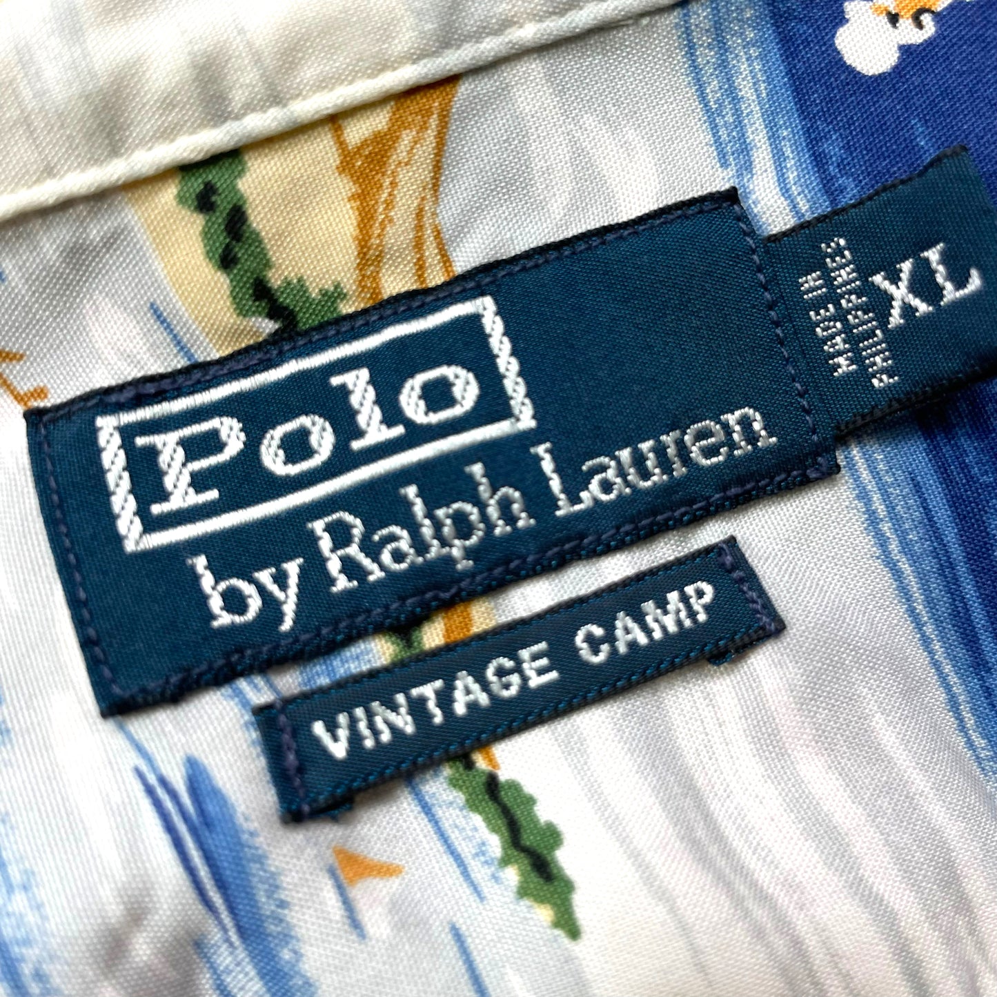 Polo by Ralph Lauren Open Collar Shirt "Vintage Camp”