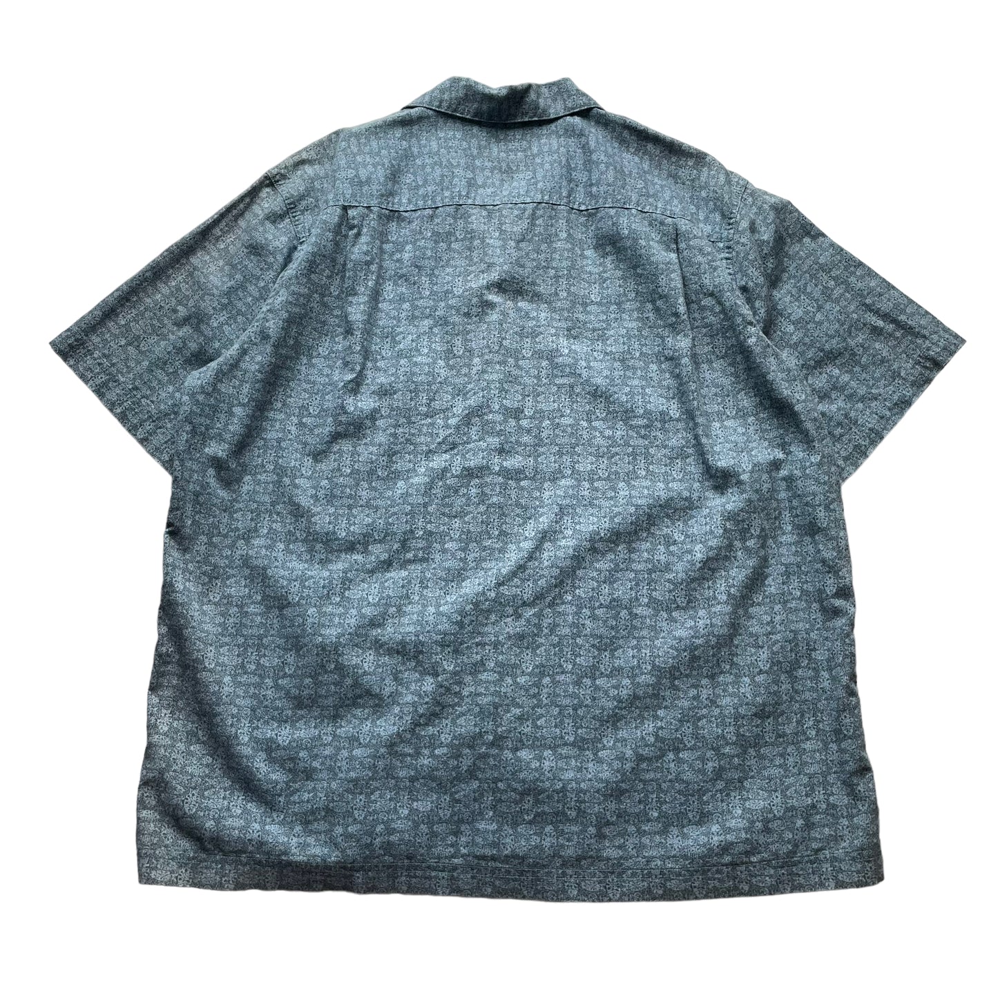 L.L. Bean All Over Print Open Collar Shirt