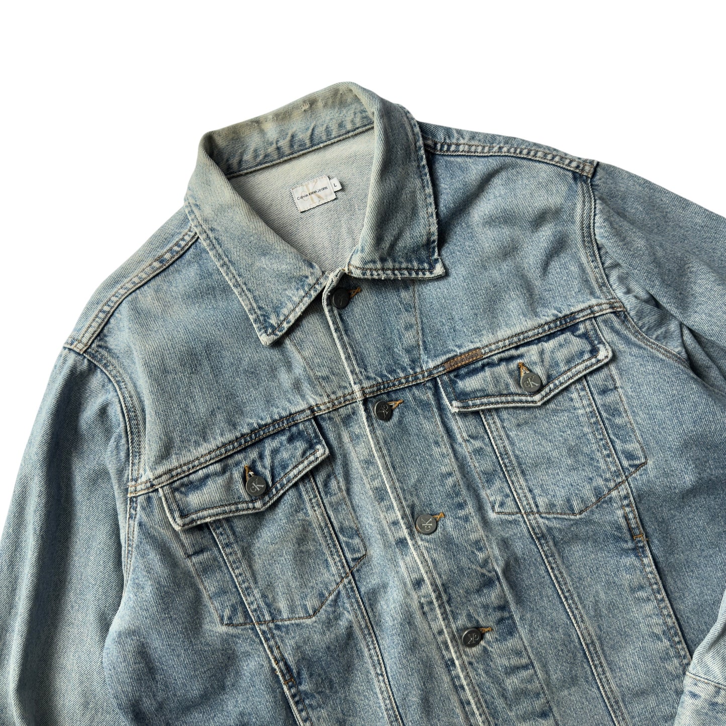 【USED】Calvin Klein Denim Jacket "Made in USA"