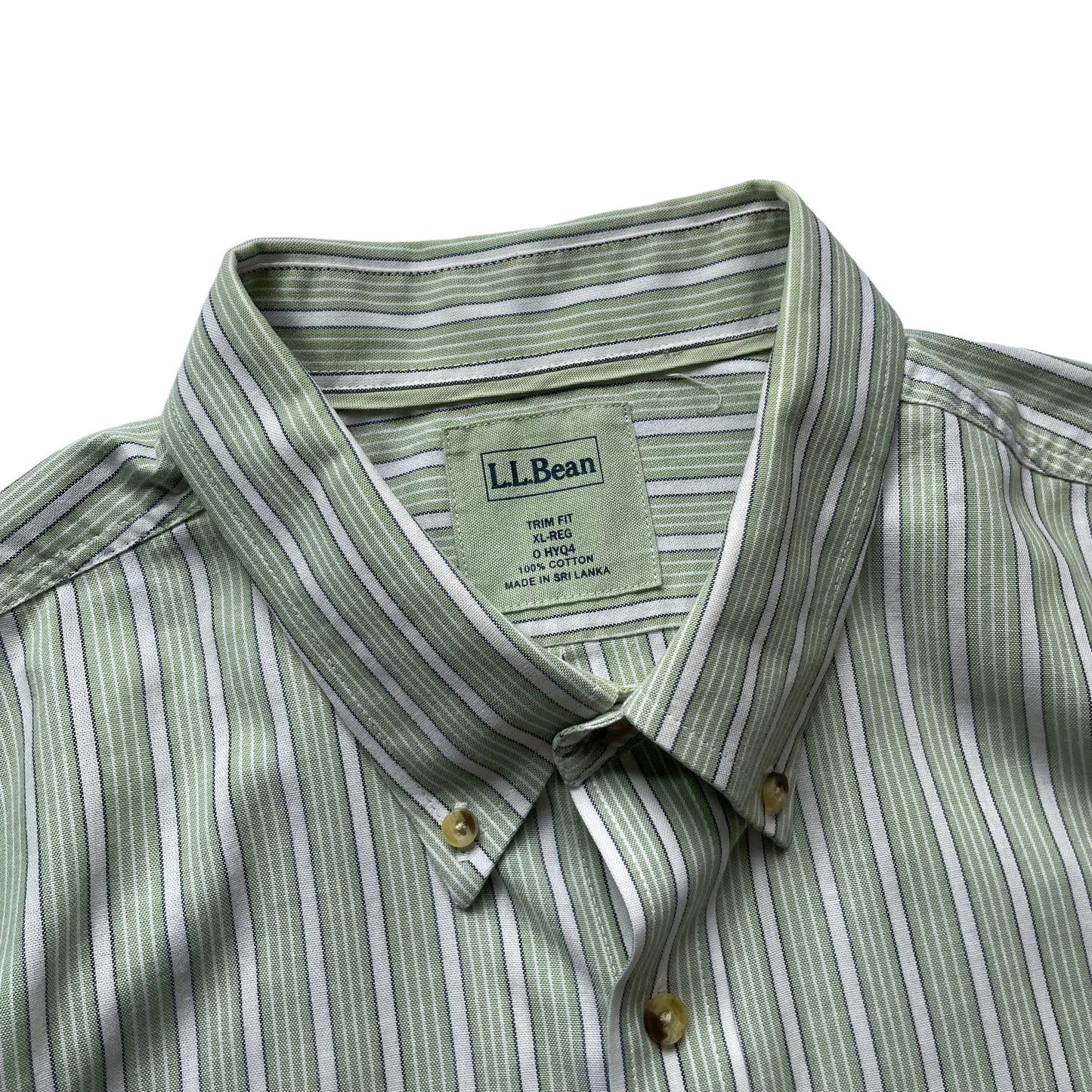 L.L. Bean Stripe BD S/SL Shirt