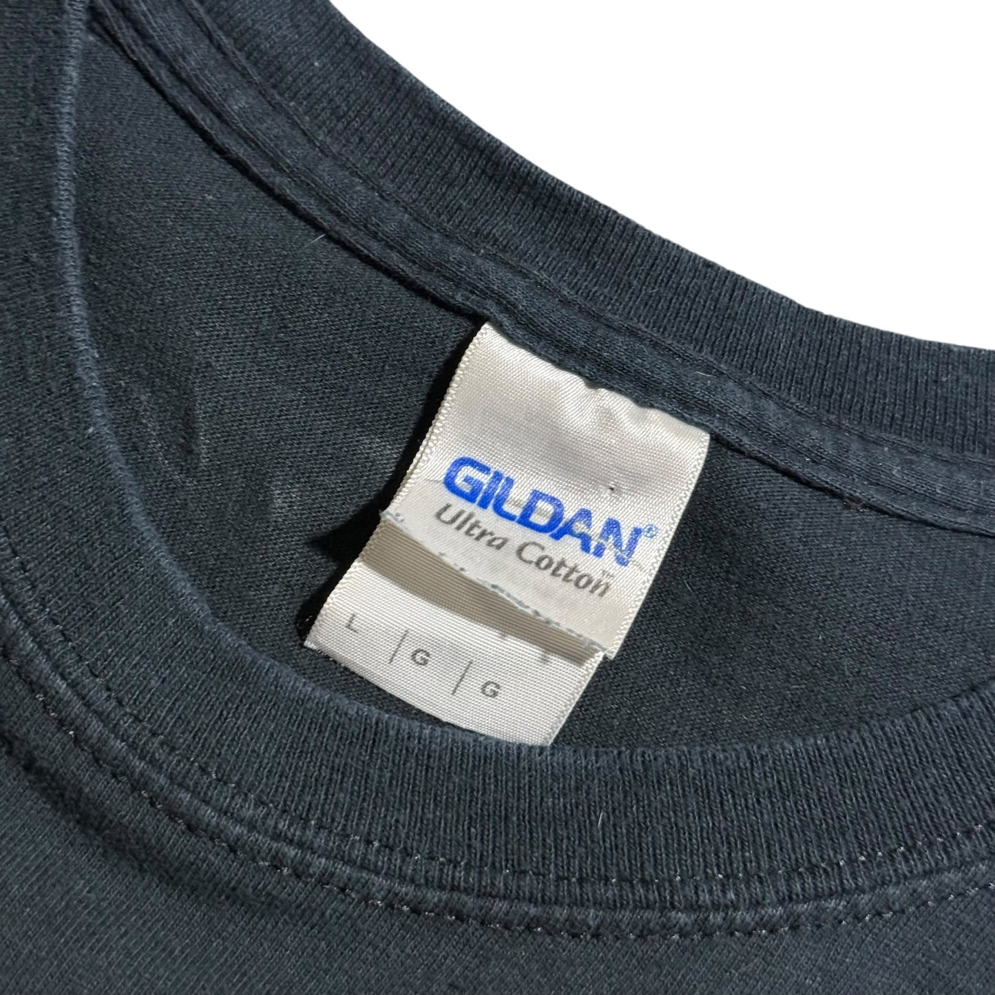 【USED】Delicious Donuts デリシャスドーナツ S/SL Tee 半袖Tシャツ 黒 GILDAN ギルダン Lサイズ