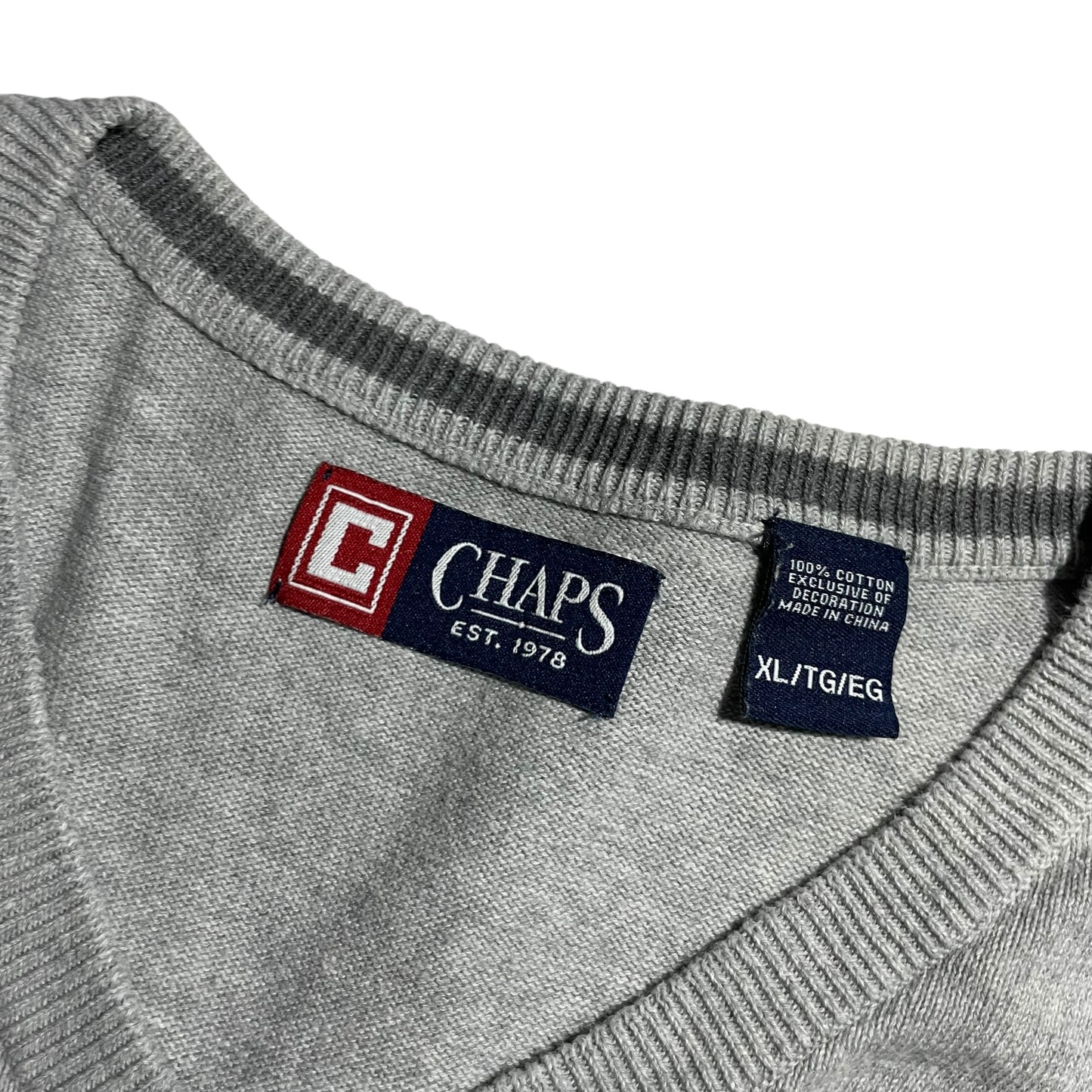 【USED】Chaps V-Neck Knit Vest
