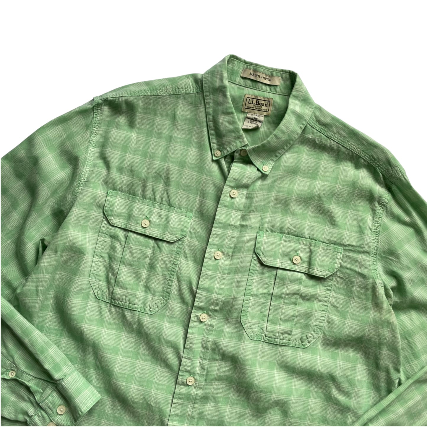 L.L. Bean L/SL Cotton Check BD Shirt