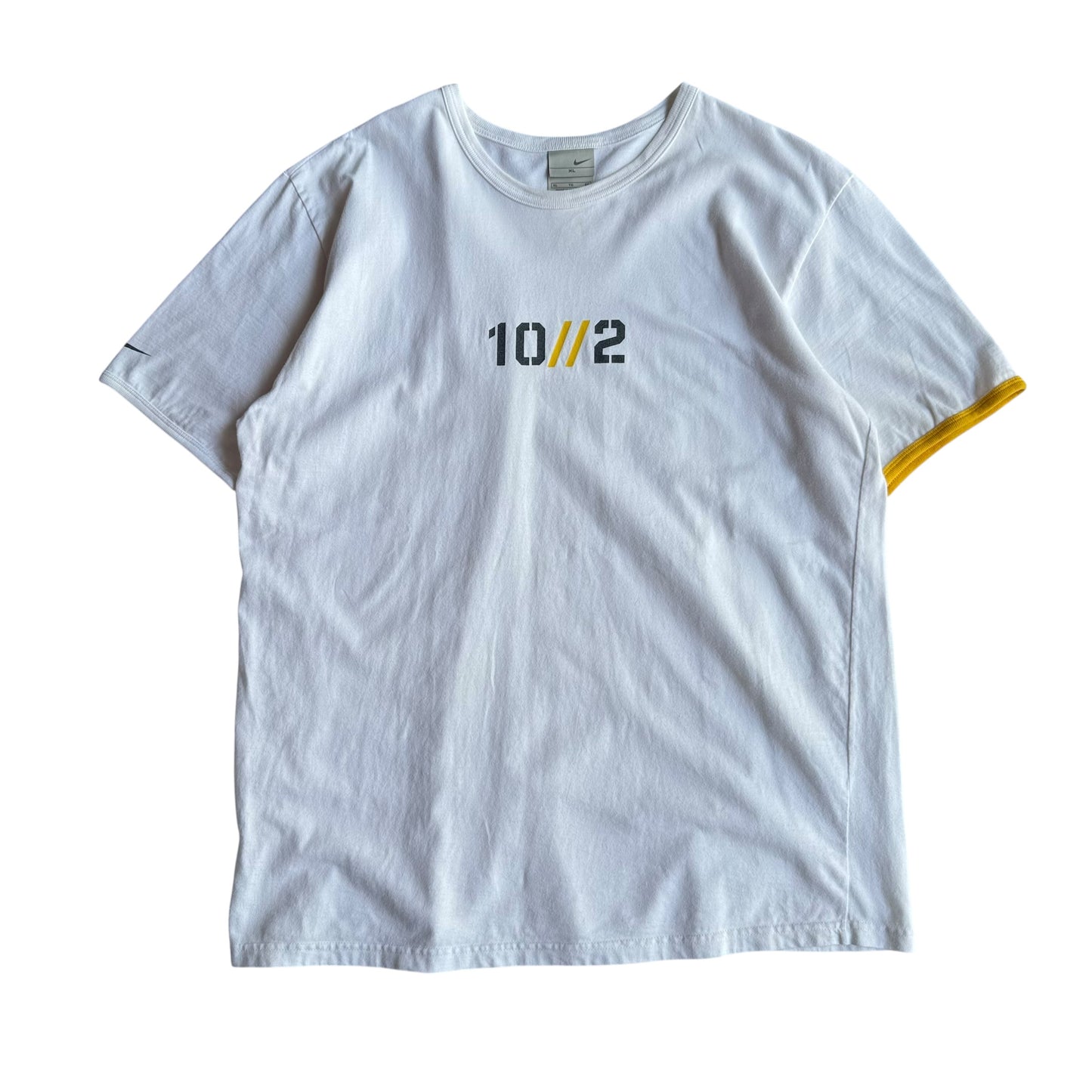 【USED】00s NIKE LIVESTRONG 10//2 S/SL TEE 半袖Tシャツ Lance Armstrong XLサイズ