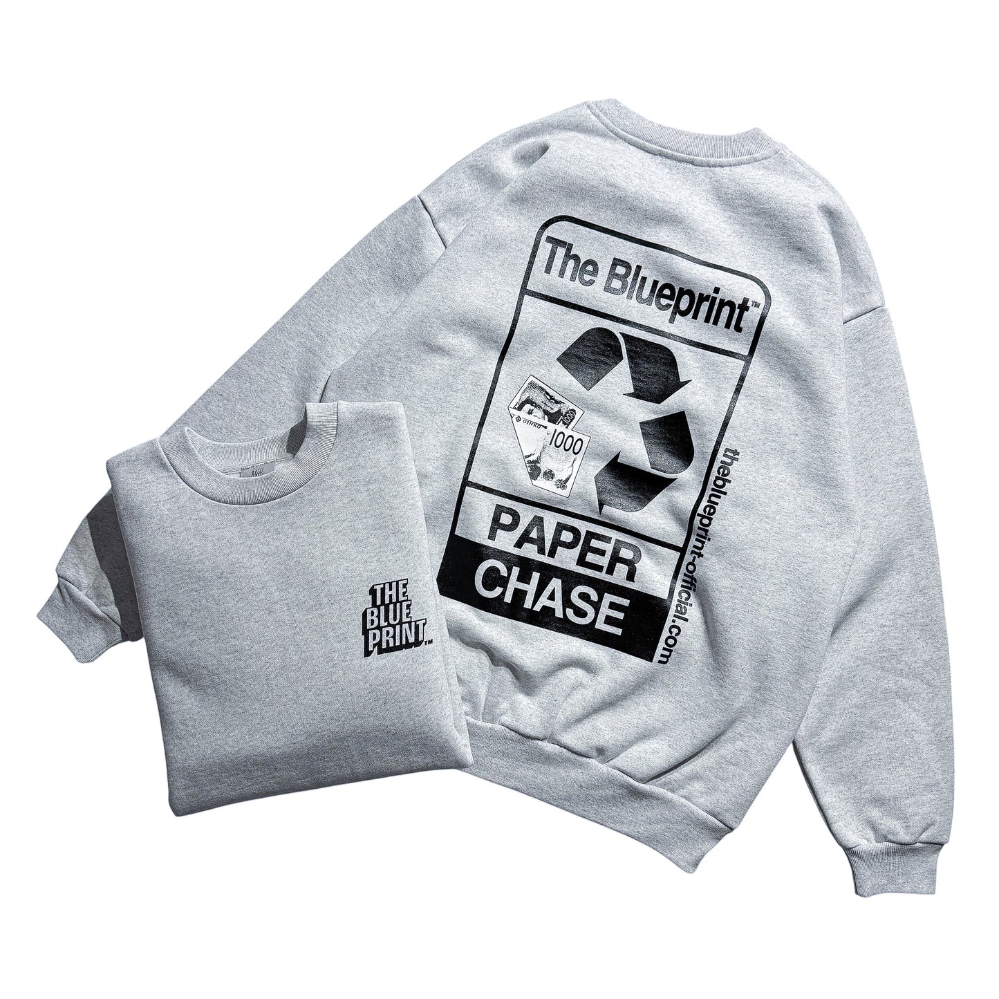 【TBP Original】The Blueprint™︎  "Paper Chase" Crewneck Sweat Shirt