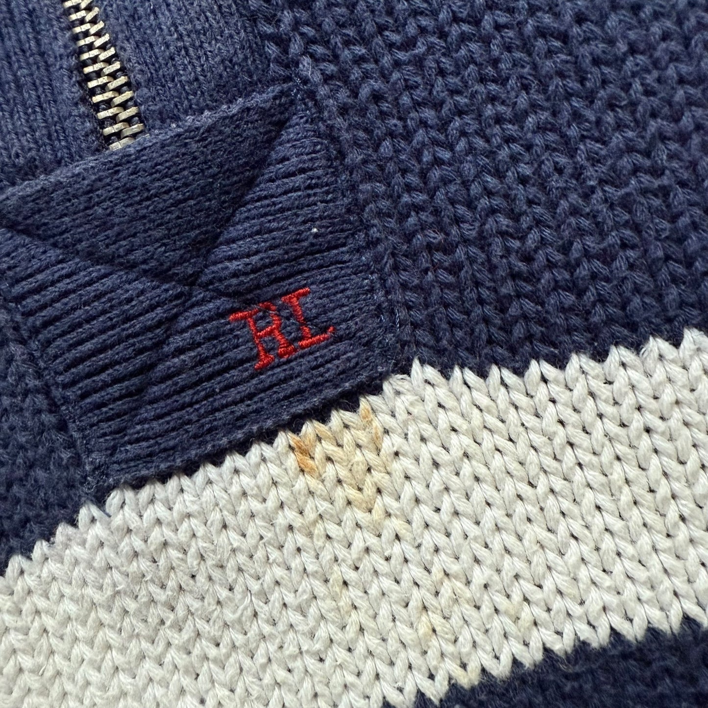 【USED】Polo Jeans Half Zip Cotton Sweater