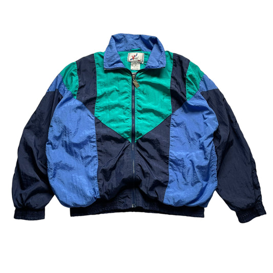 90s Visor Multicolor Nylon Track Jacket