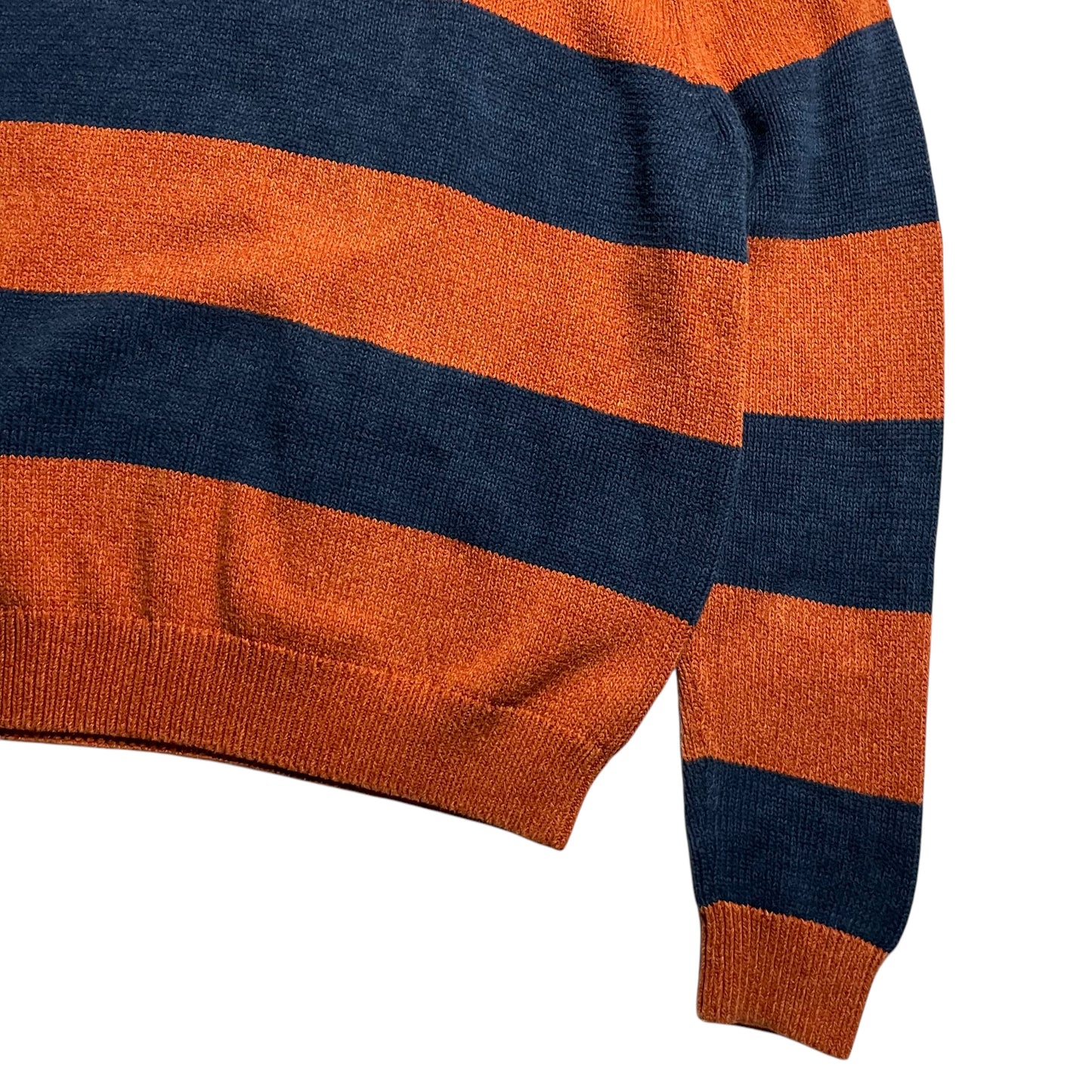 【USED】Chaps Half Zip Border Sweater