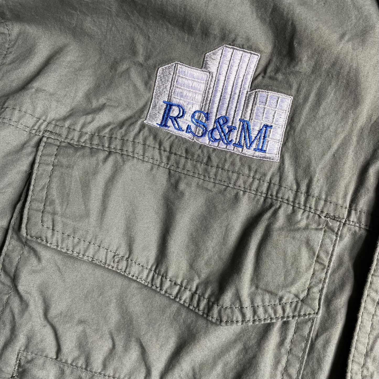 Eddie Bauer RS&M Consultants Logo L/SL Fishing Shirt
