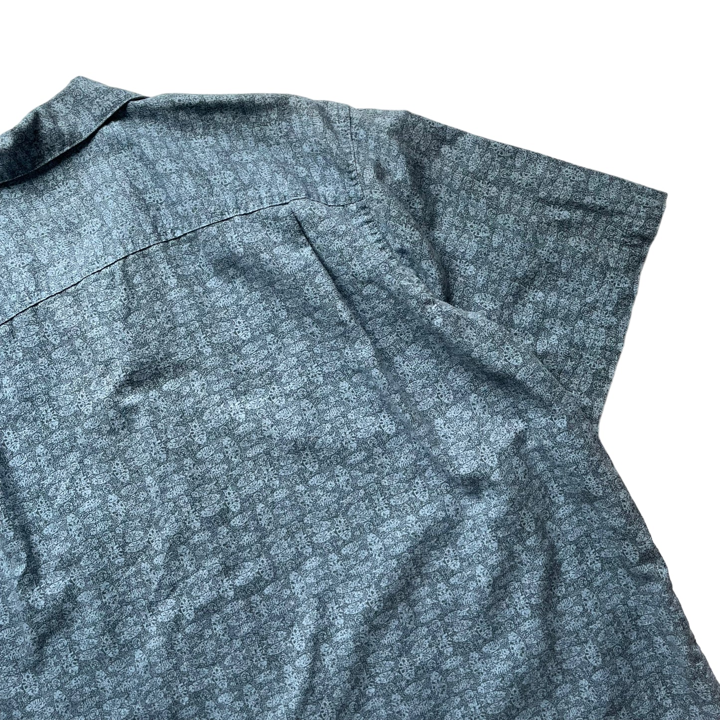 L.L. Bean All Over Print Open Collar Shirt