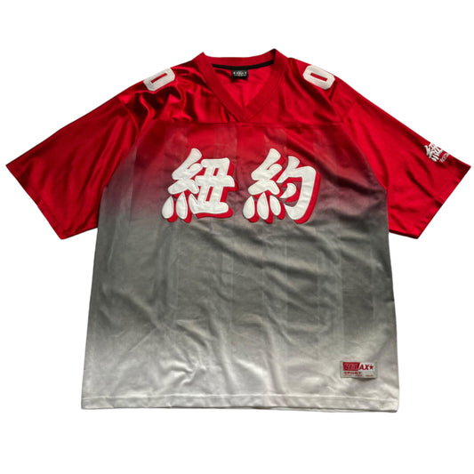 Relax by Relax Designs "New York" Kanji Logo Football Jersey XXL