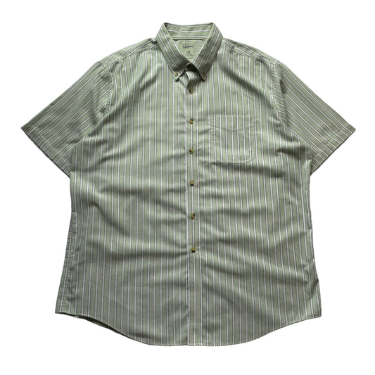 L.L. Bean Stripe BD S/SL Shirt