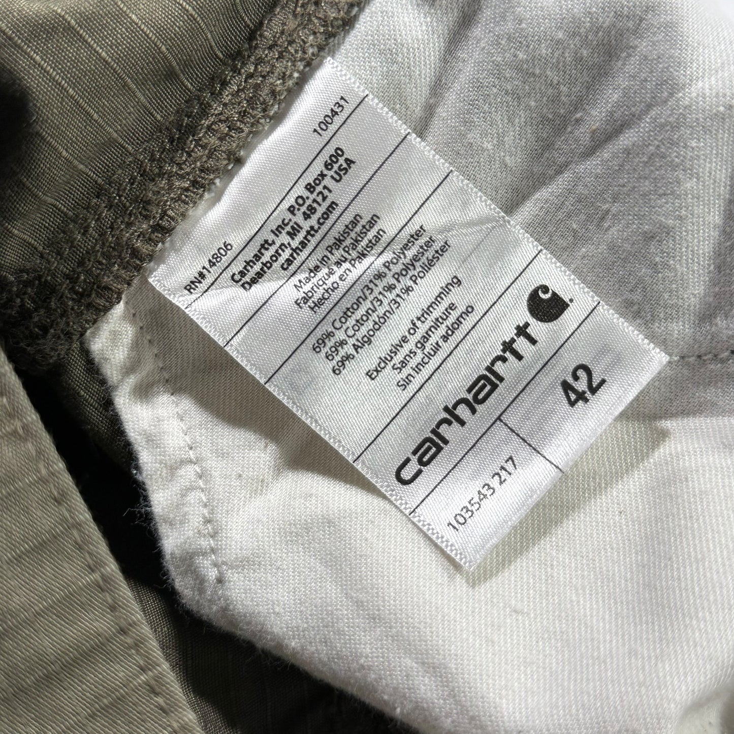 【USED】CARHARTT RIPSTOP CARGO SHORTS