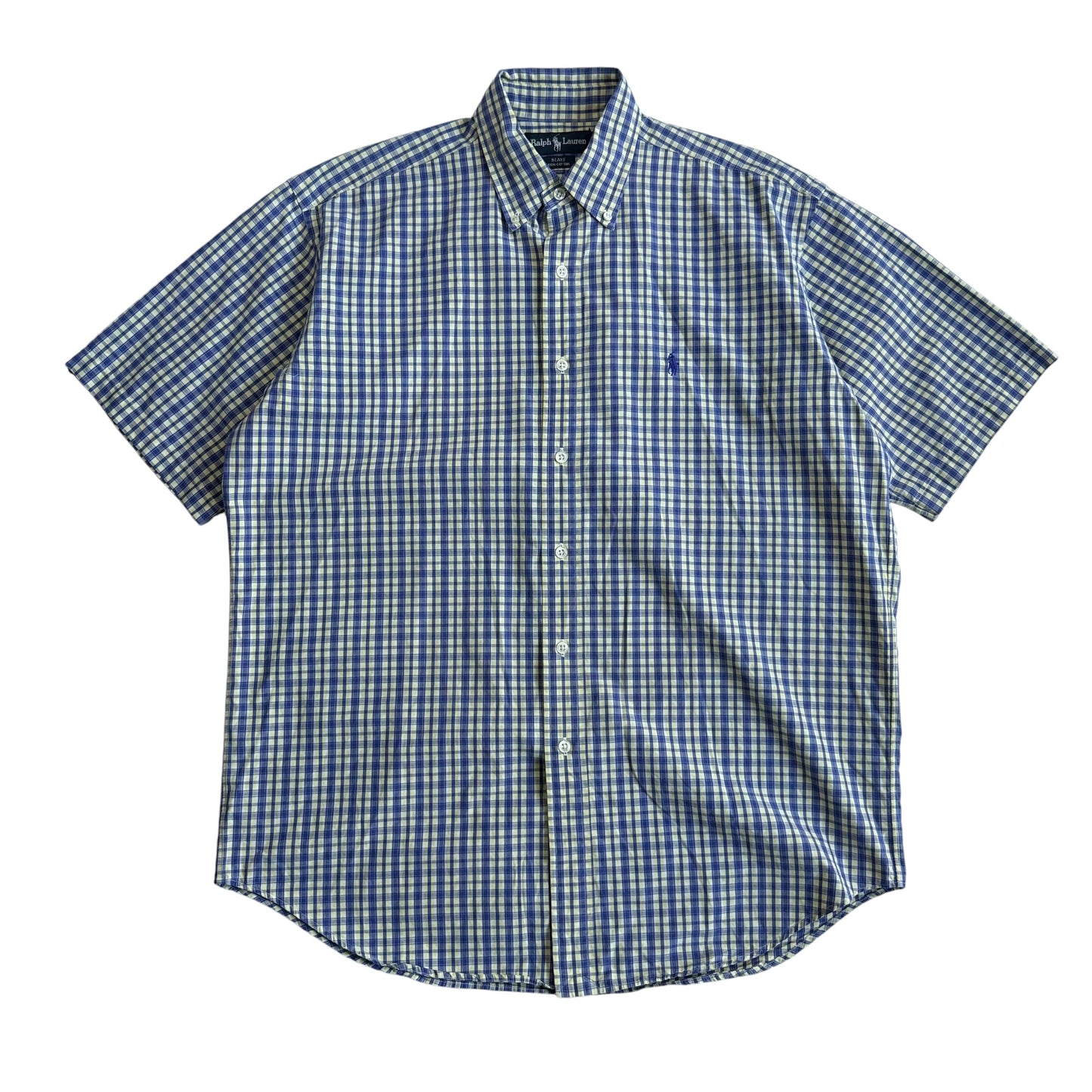 【USED】RALPH LAUREN S/SL CHECK BD SHIRT