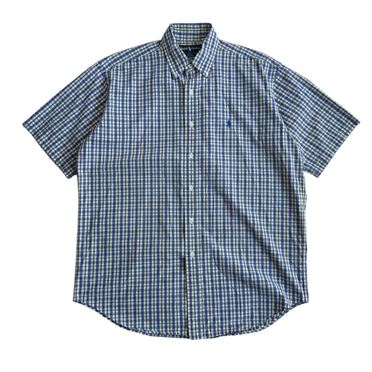 【USED】RALPH LAUREN S/SL CHECK BD SHIRT