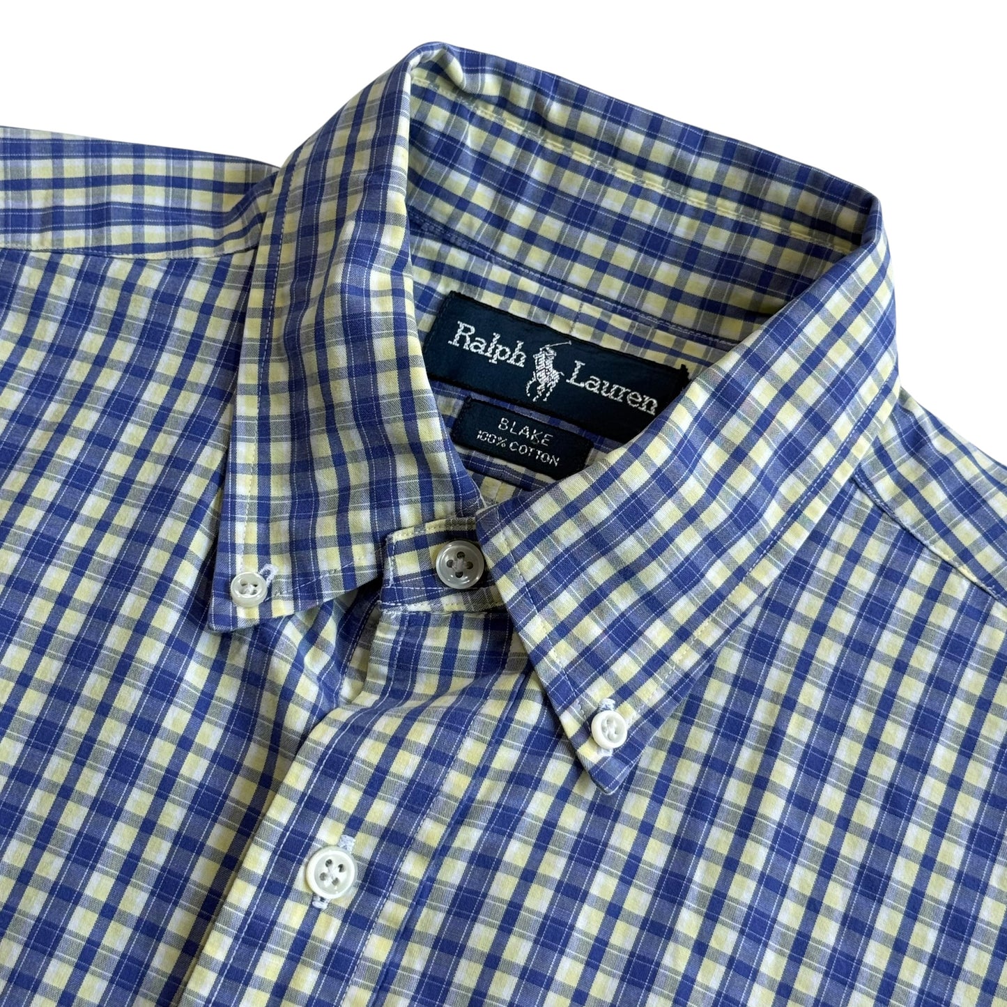 【USED】RALPH LAUREN S/SL CHECK BD SHIRT