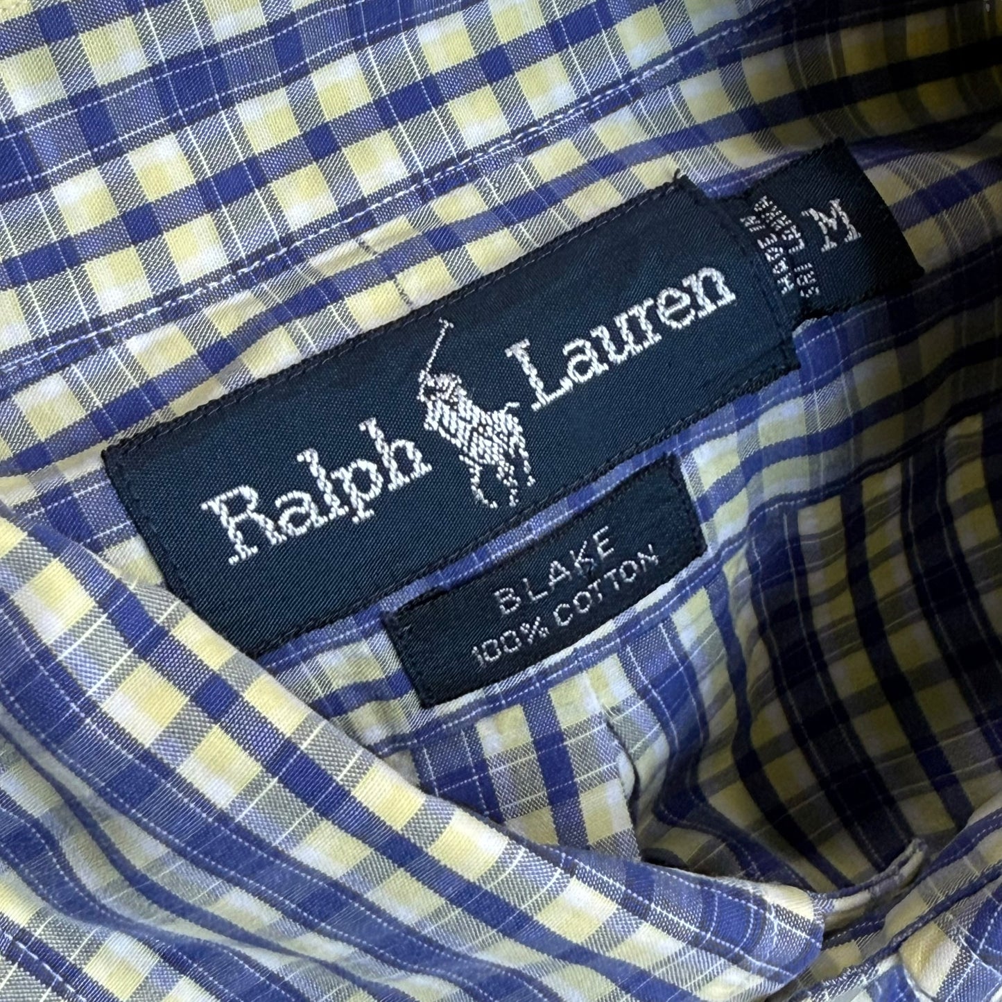 【USED】RALPH LAUREN S/SL CHECK BD SHIRT
