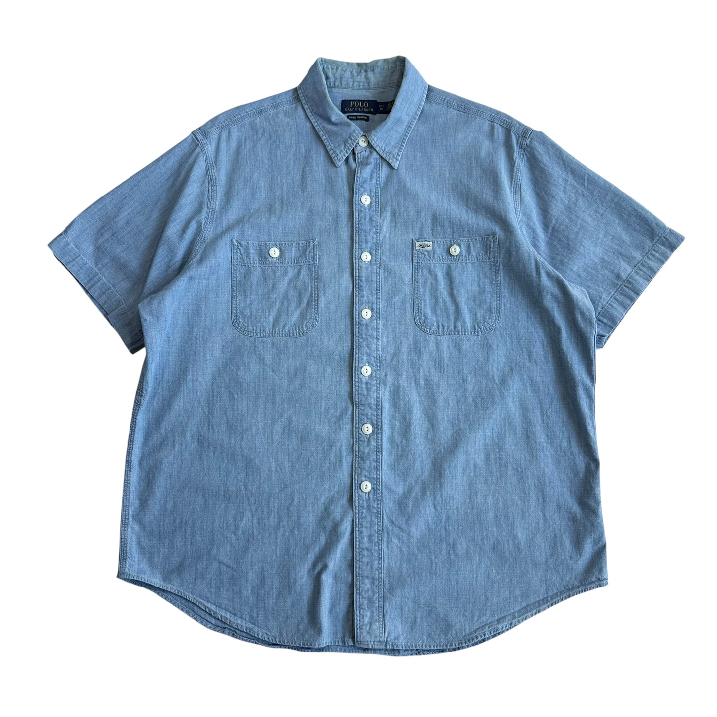 【USED】POLO RALPH LAUREN S/SL DENIM SHIRT XLサイズ