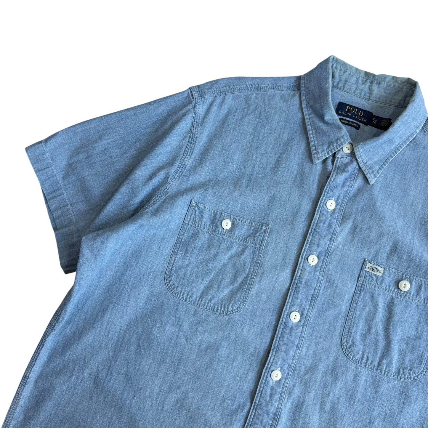 【USED】POLO RALPH LAUREN S/SL DENIM SHIRT XLサイズ