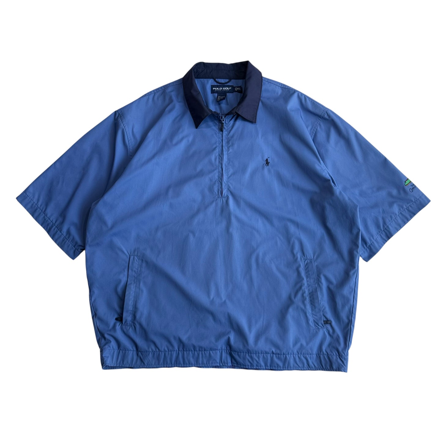 【USED】POLO GOLF HALF ZIP PO NYLON SHIRT XLサイズ