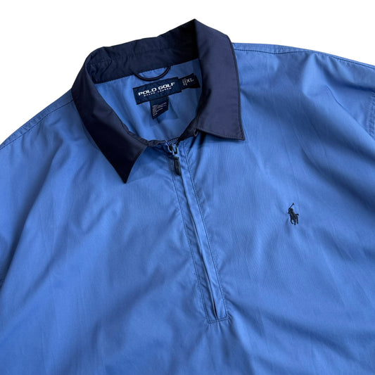 【USED】POLO GOLF HALF ZIP PO NYLON SHIRT XLサイズ