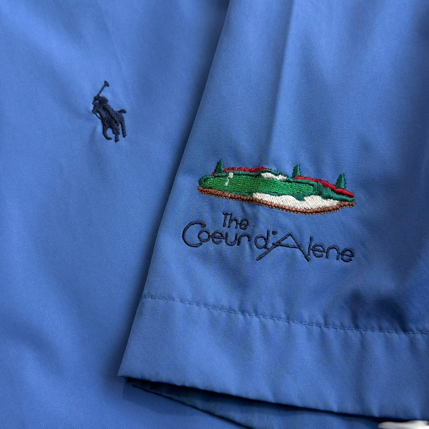 【USED】POLO GOLF HALF ZIP PO NYLON SHIRT XLサイズ