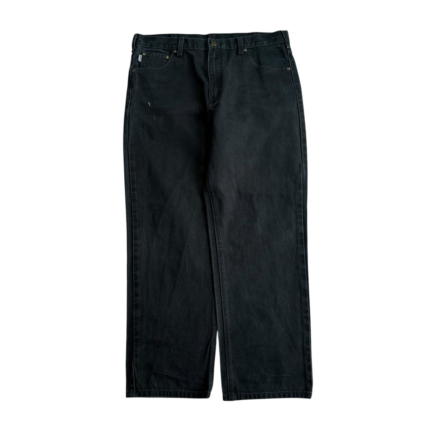 【USED】CARHARTT USA RELAXED FIT TAPARED JEANS BLK 38×30
