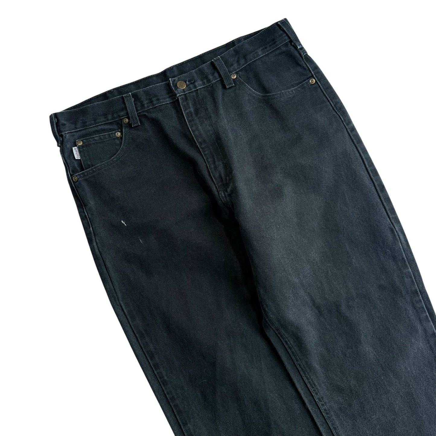 【USED】CARHARTT USA RELAXED FIT TAPARED JEANS BLK 38×30