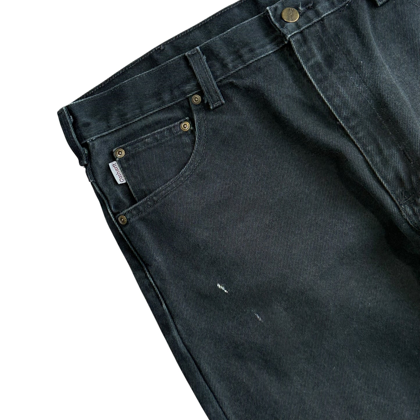 【USED】CARHARTT USA RELAXED FIT TAPARED JEANS BLK 38×30