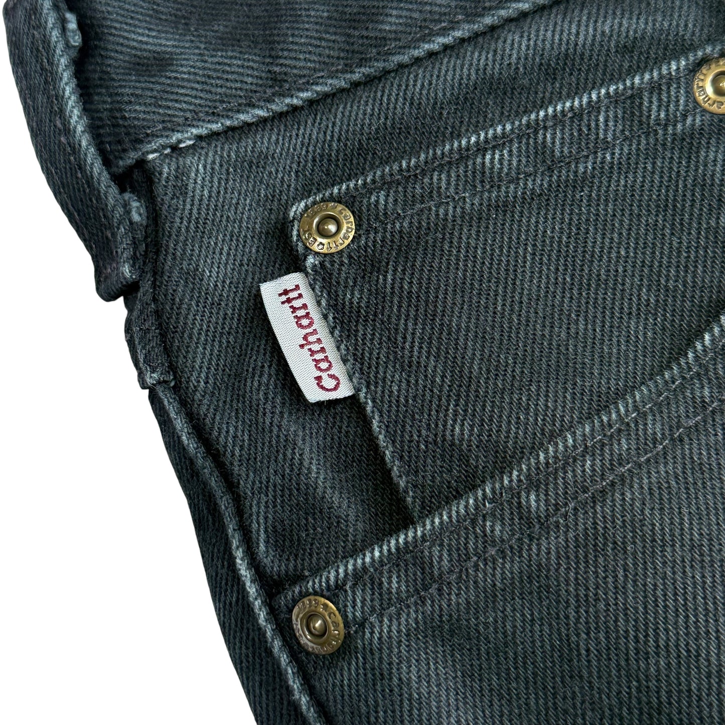 【USED】CARHARTT USA RELAXED FIT TAPARED JEANS BLK 38×30