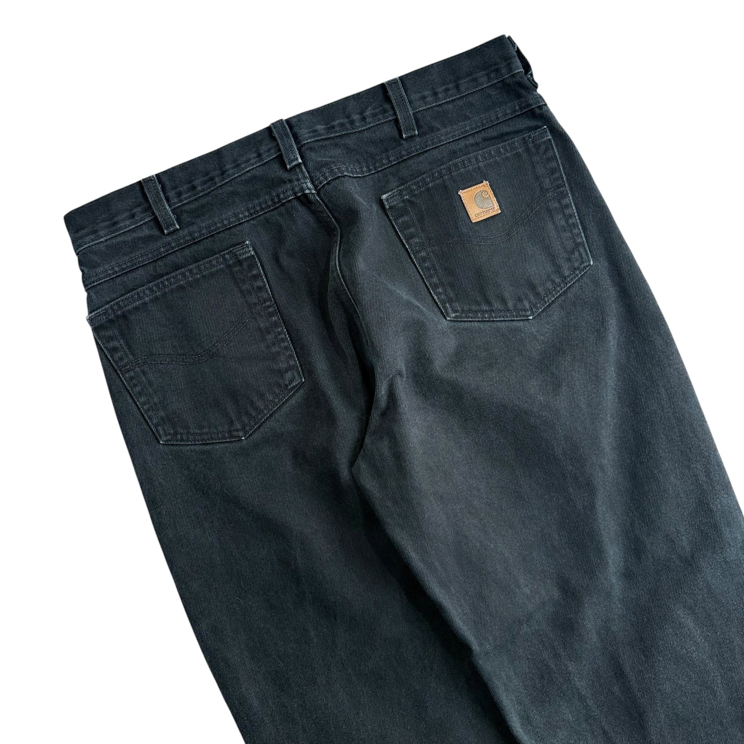 【USED】CARHARTT USA RELAXED FIT TAPARED JEANS BLK 38×30