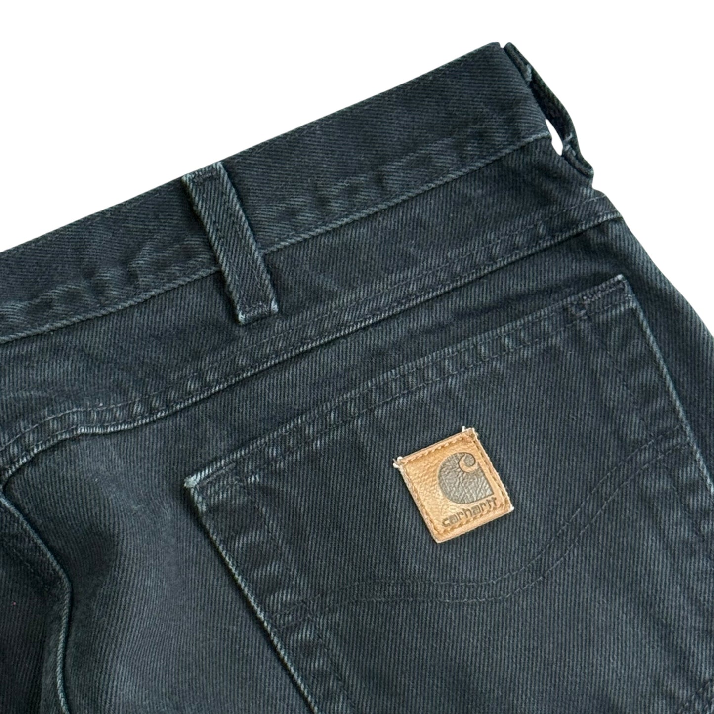 【USED】CARHARTT USA RELAXED FIT TAPARED JEANS BLK 38×30