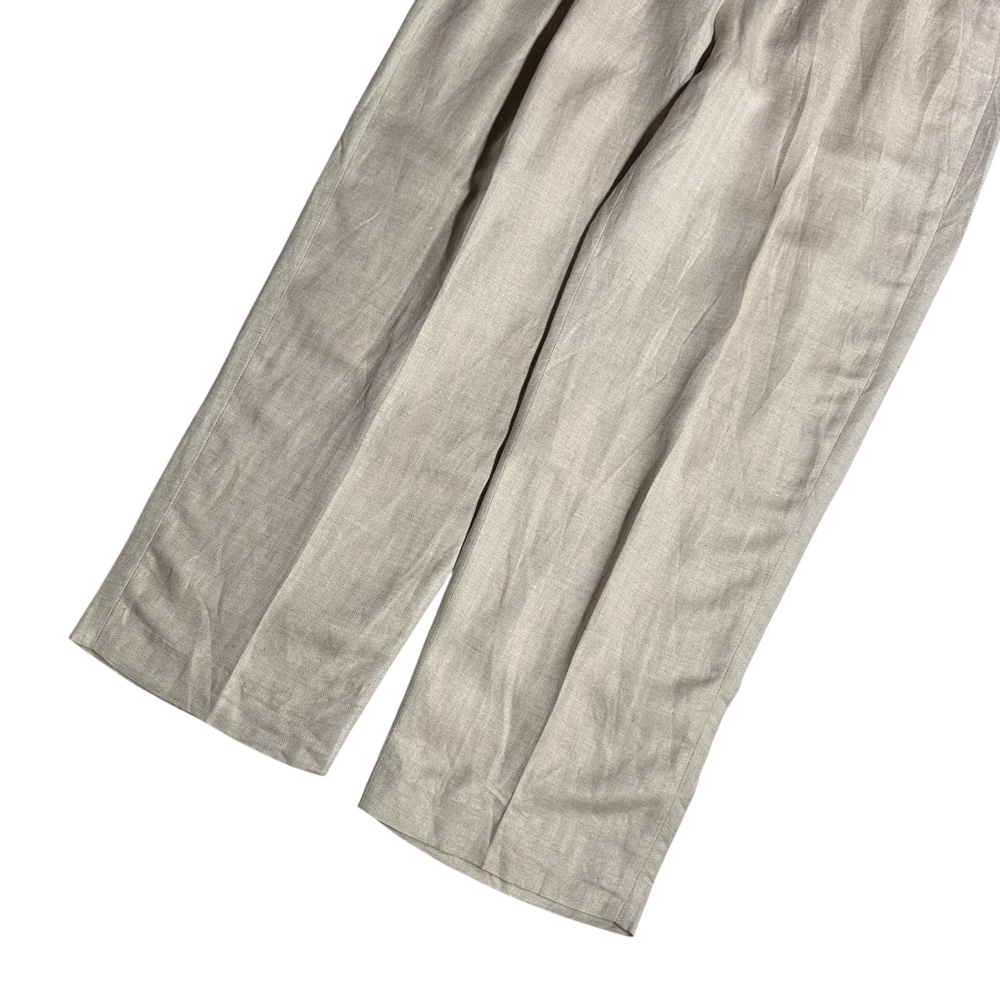 【USED】CUBAVERA 2TUCK LINEN SLACKS
