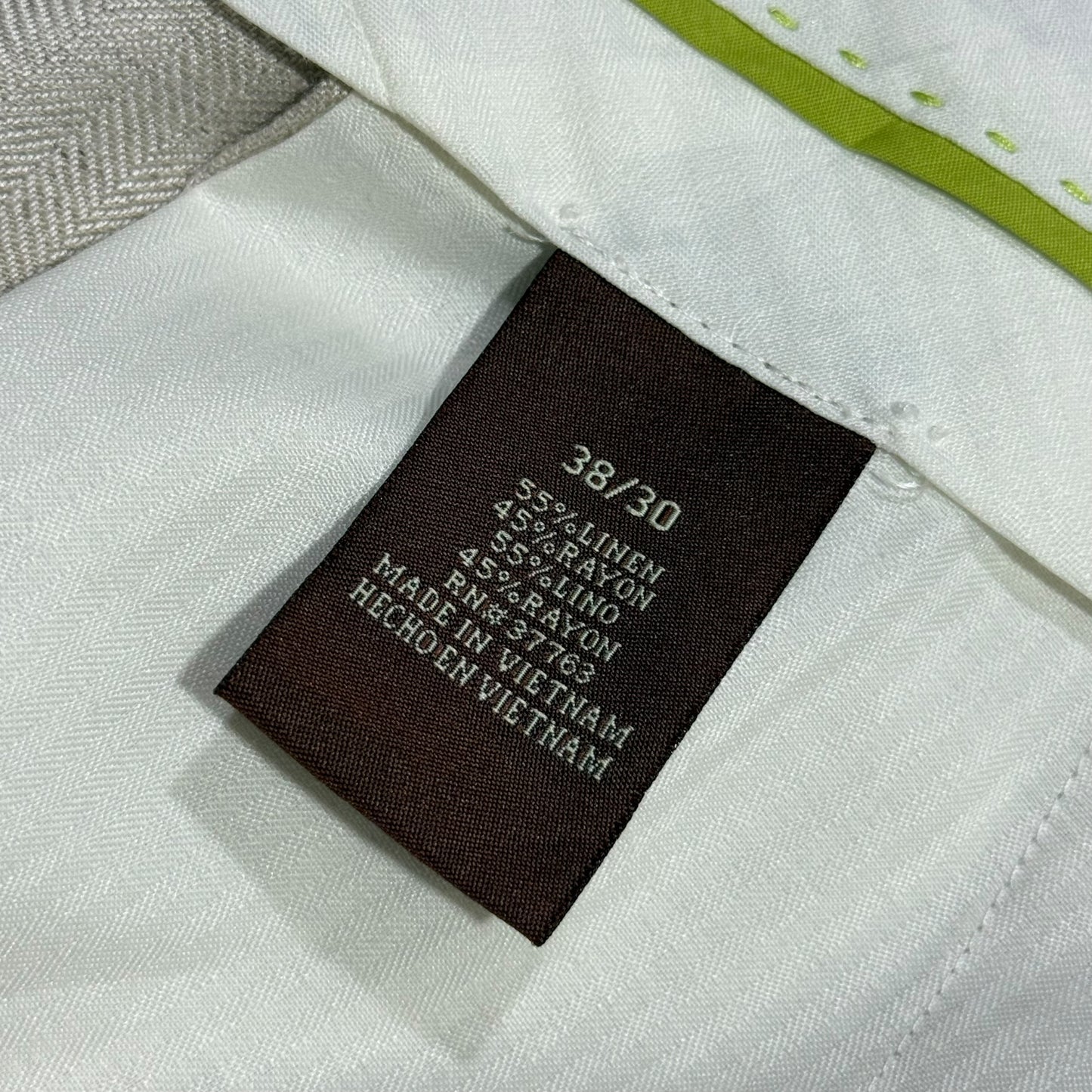 【USED】CUBAVERA 2TUCK LINEN SLACKS