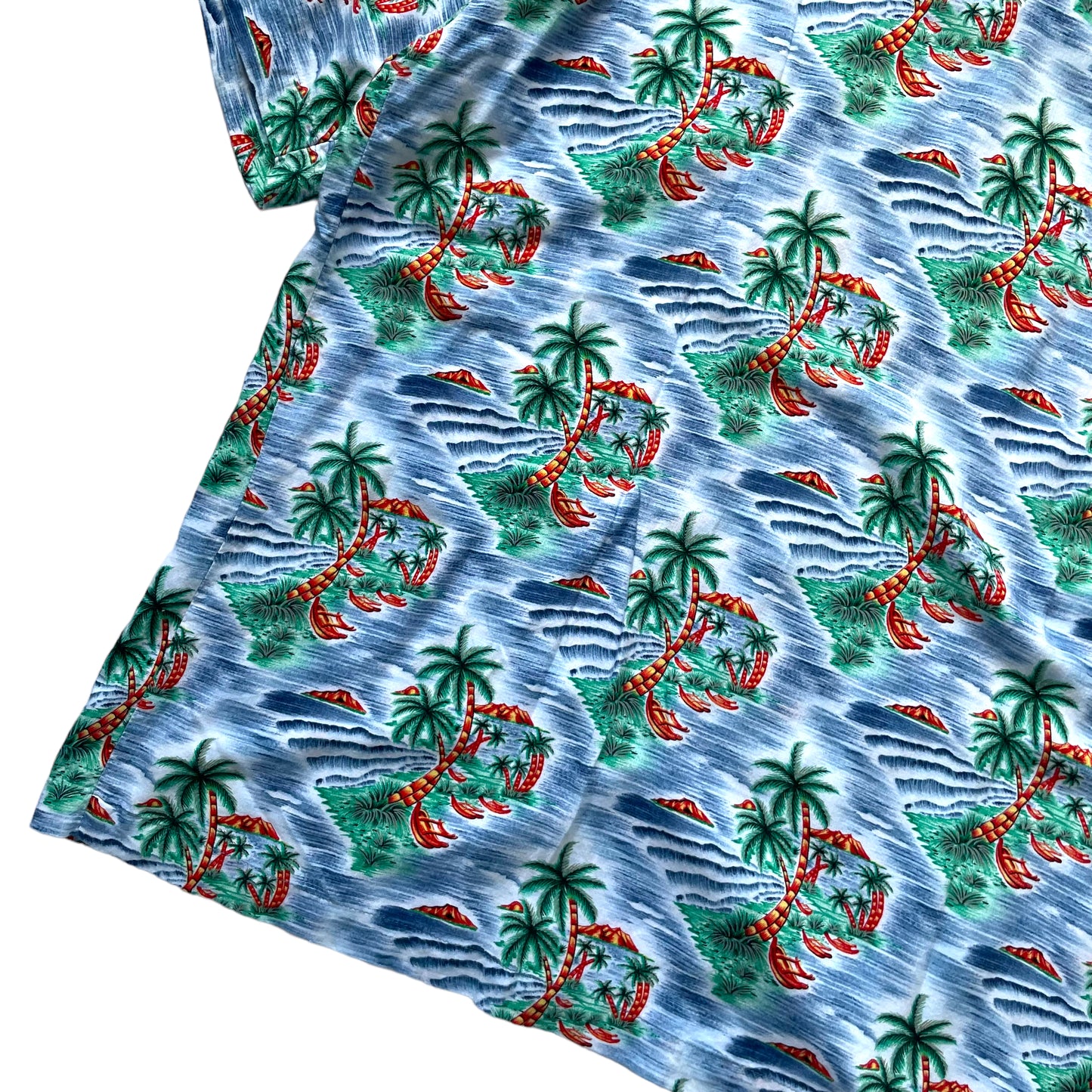 Pineapple Connection Open Collar Rayon Shirt