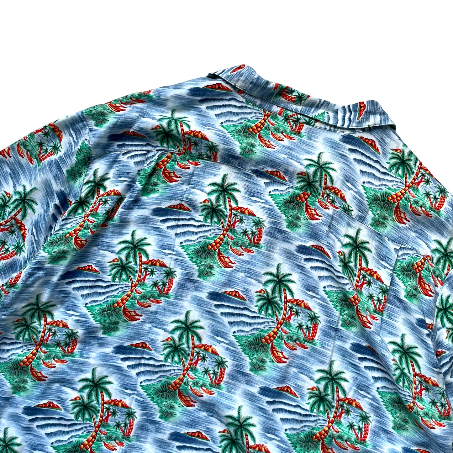 Pineapple Connection Open Collar Rayon Shirt
