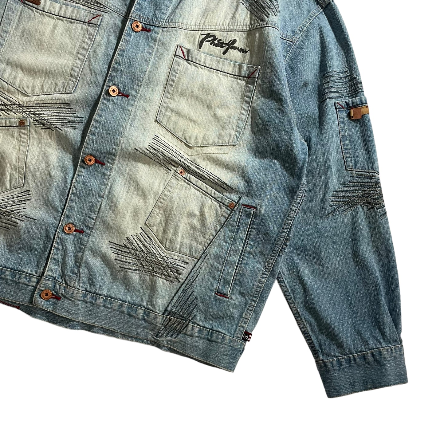 Phat Farm Washed Denim Jacket