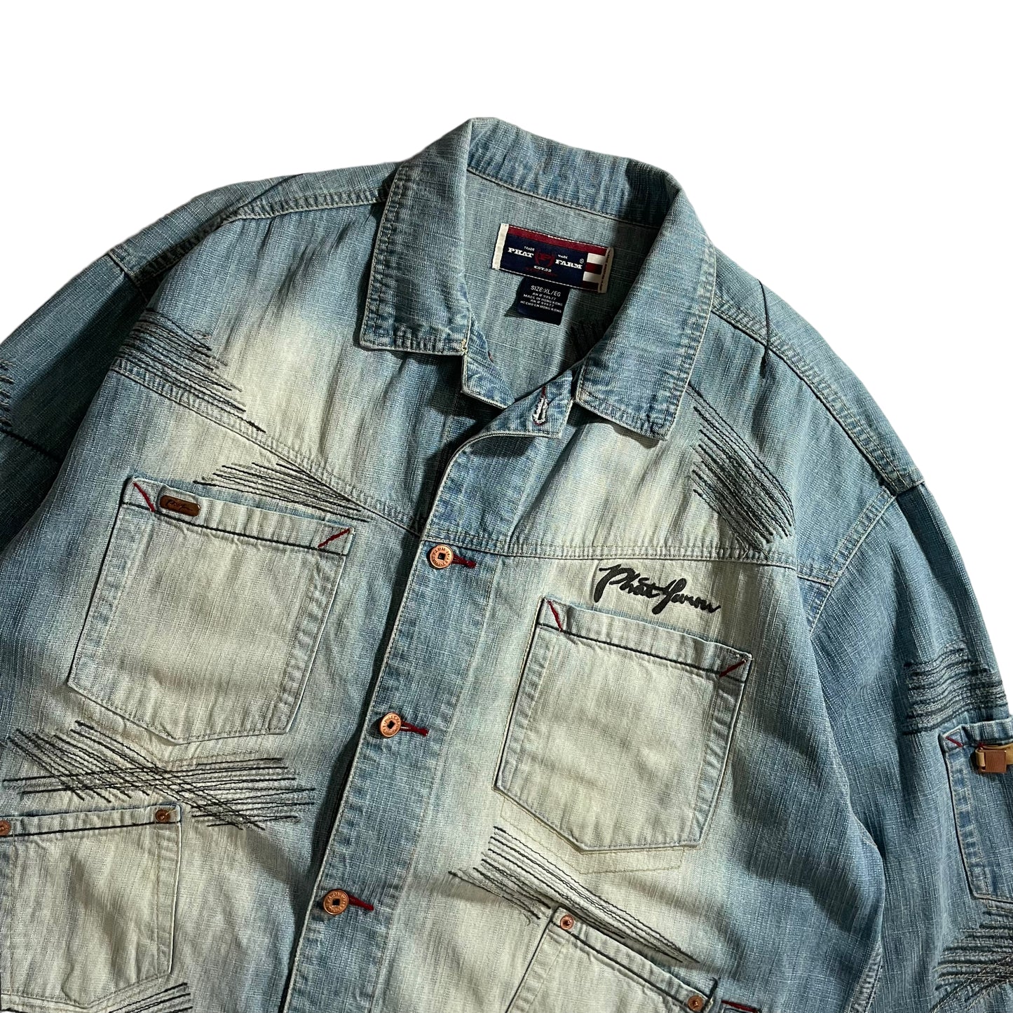 Phat Farm Washed Denim Jacket