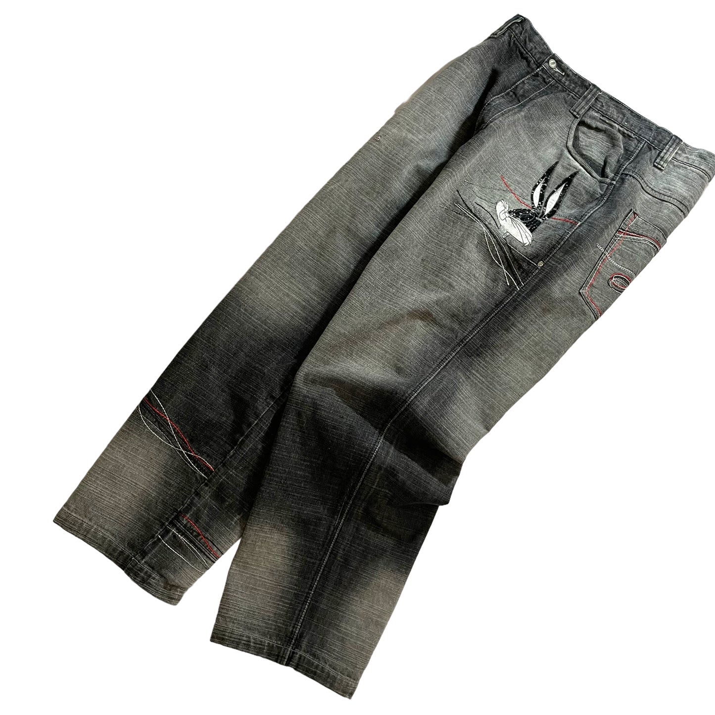 LOT29 "BUGS BUNNY" STITCHED BAGGY JEANS