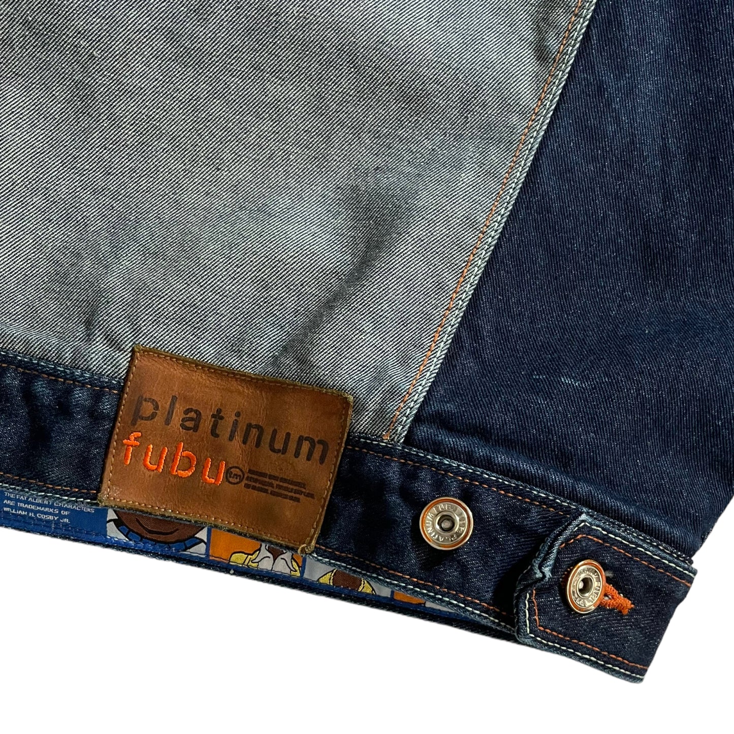 Platinum Fubu "RUSSELL VS RUDY" Embroidered Denim Jacket