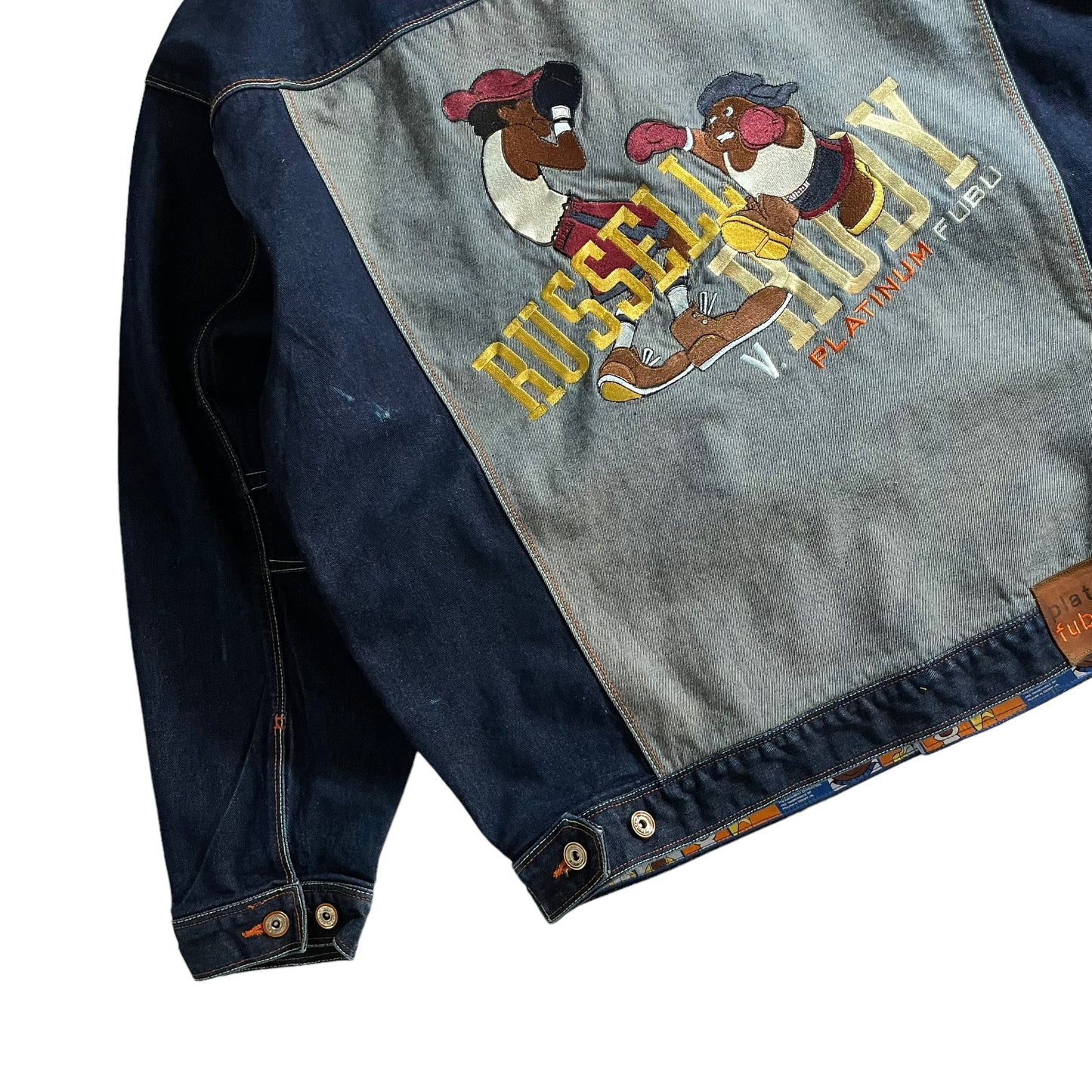 Platinum Fubu "RUSSELL VS RUDY" Embroidered Denim Jacket