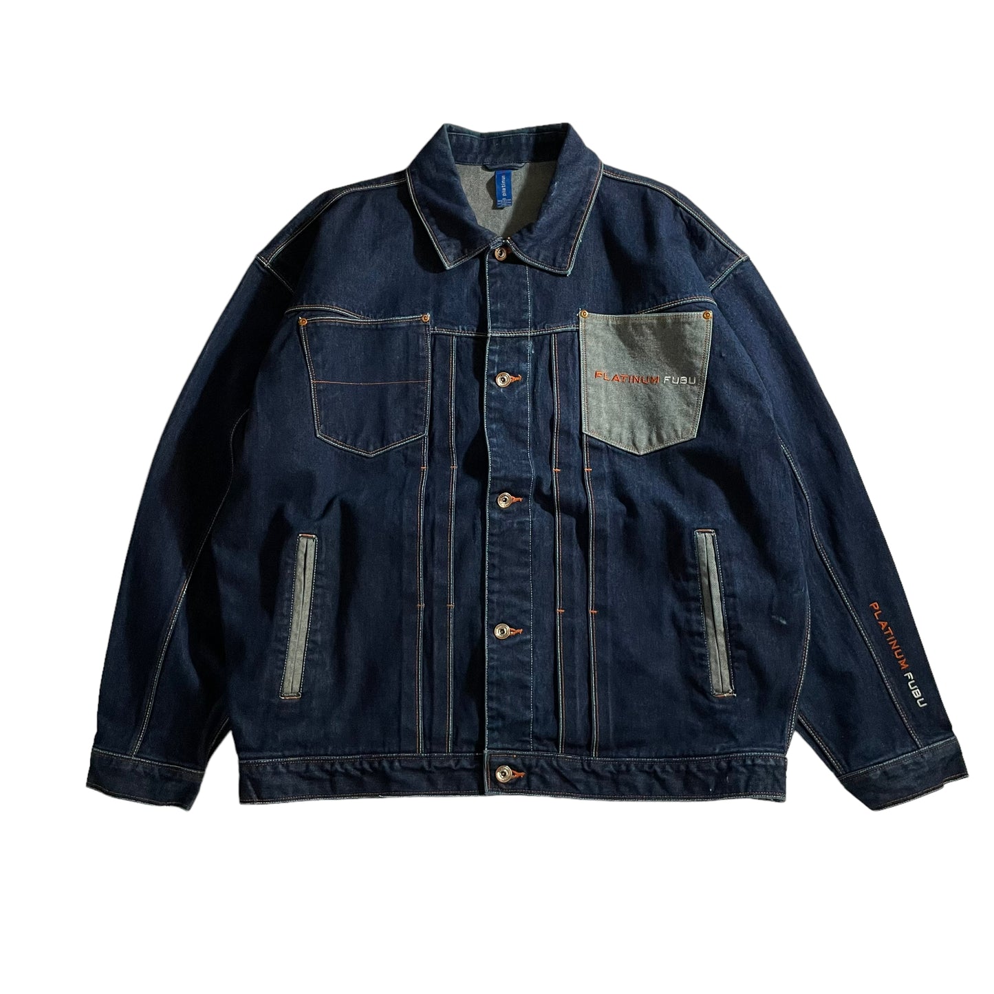 Platinum Fubu "RUSSELL VS RUDY" Embroidered Denim Jacket