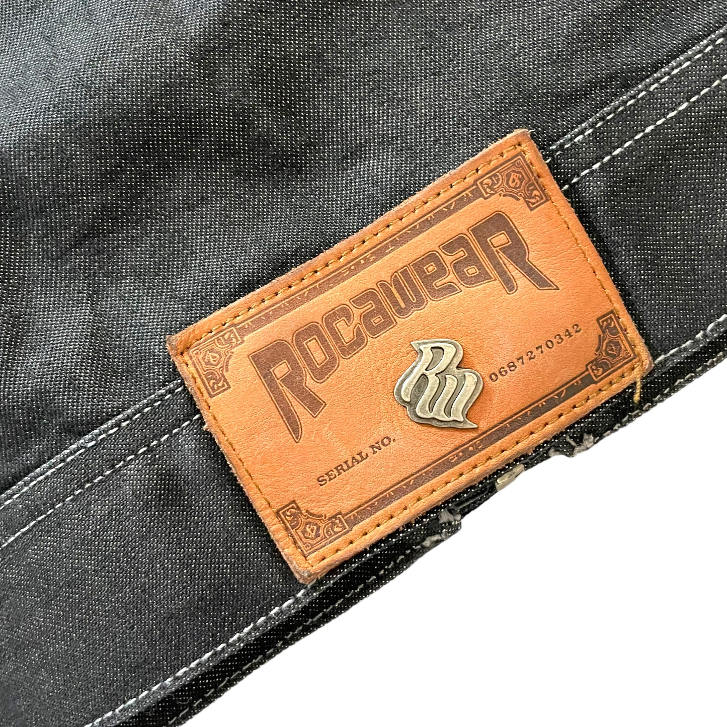 Rocawear Embroidered Black Denim Jacket