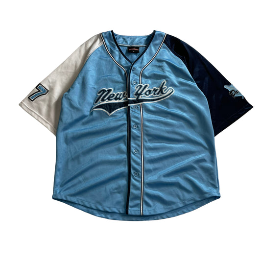 PAQADERM "New York" Scirpt Logo Baseball Jersey