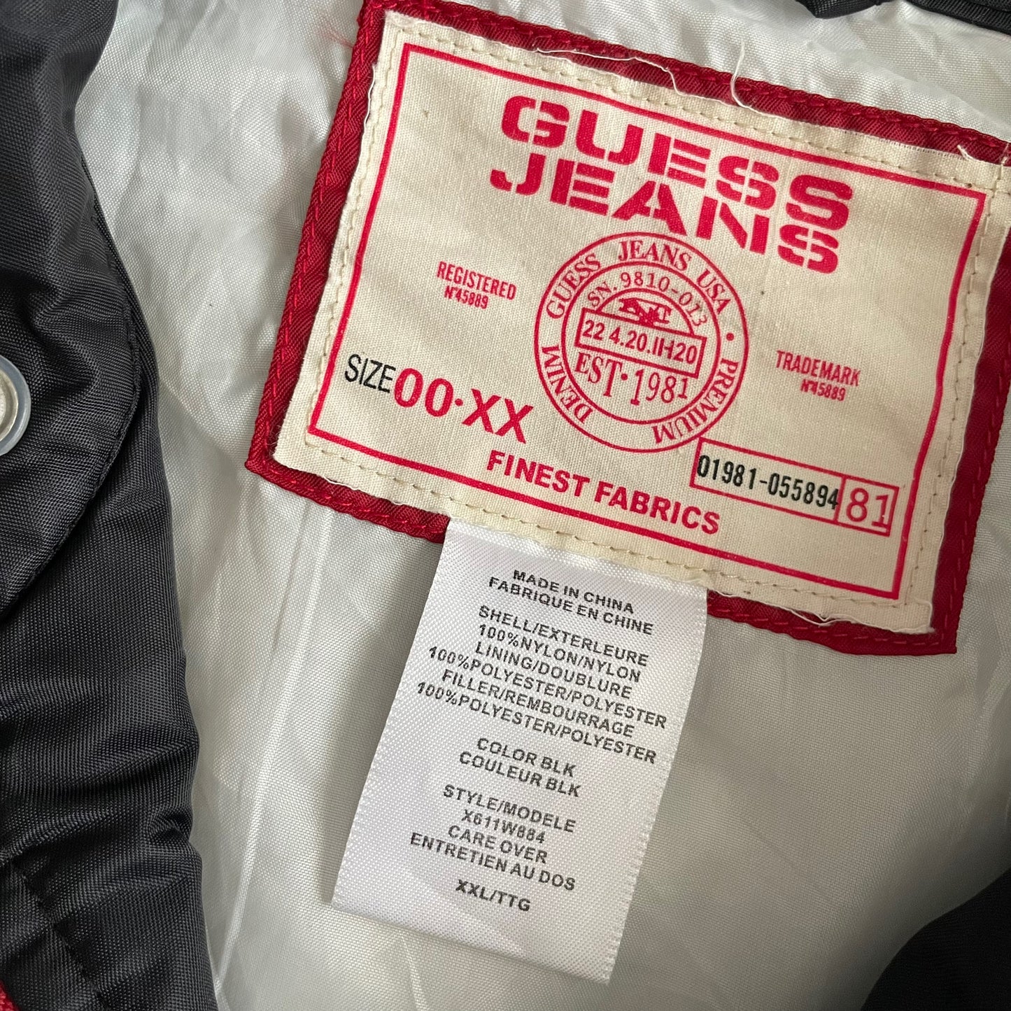 GUESS JEANS Zip Up Racing Jacket