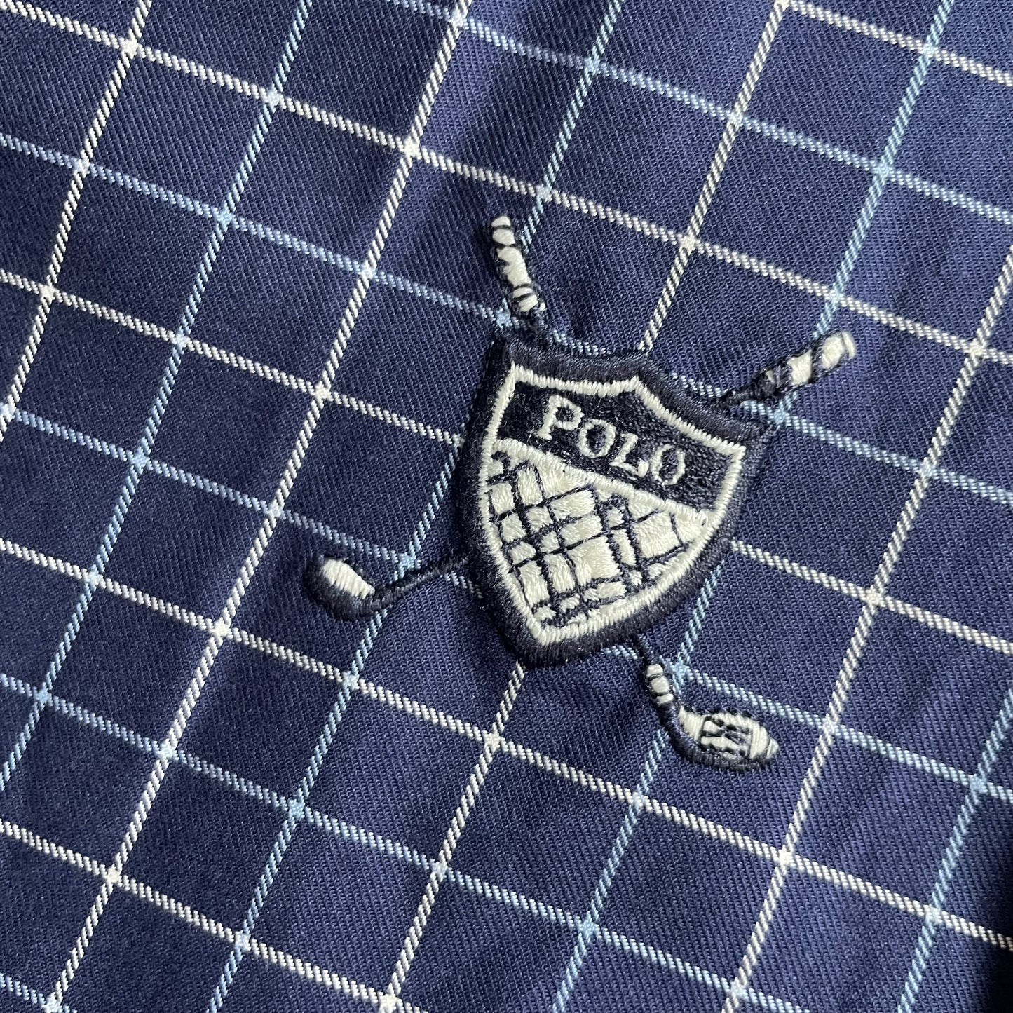 Polo Golf Check Pattern V-Neck Vest