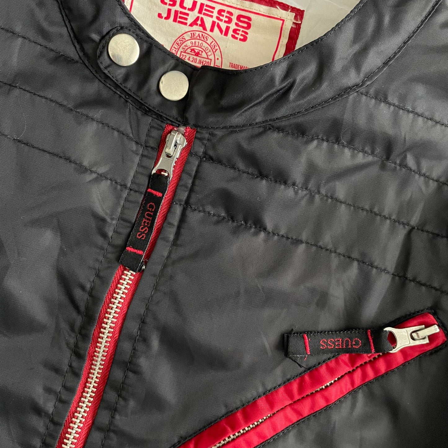 GUESS JEANS Zip Up Racing Jacket